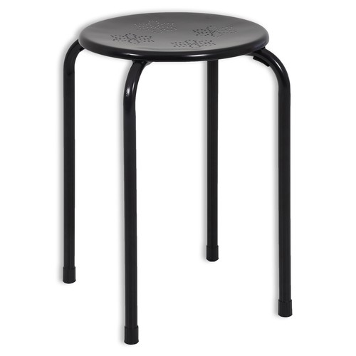 Hocker schwarz metall ø - -,