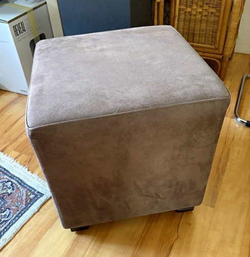 Quadratischer sitzhocker - quadratischer,