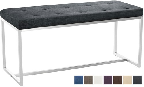 Sitzbank barci stoff edelstahl - stoff,