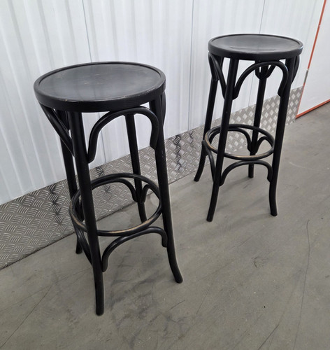 Barhocker schwarz holzgestell - schwarz,