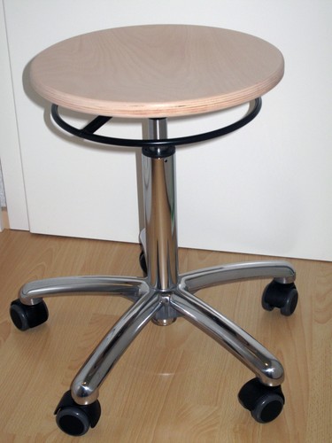 Holz rollhocker drehhocker - rollhocker,