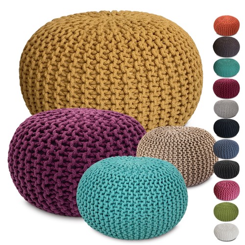 Strickhocker pouf ø45 55cm - strickhocker, o.