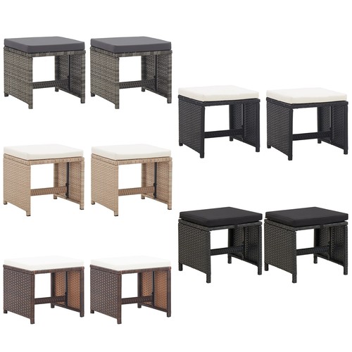 Gartenhocker poly rattan - poly,