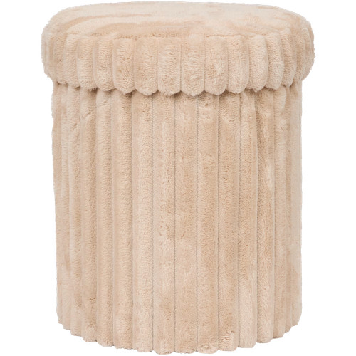 Sitzhocker mit stauraum rund - sitzhocker,