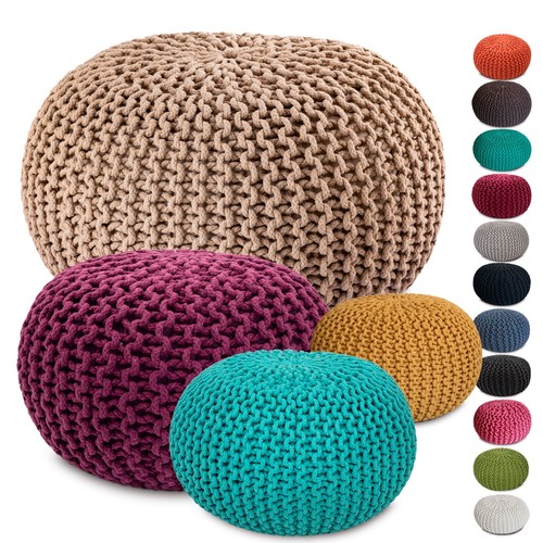 Sitzpouf strickhocker pouf - sitzpouf,