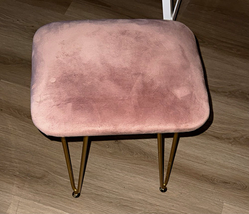Gepolsterter hocker rosa - hocker,