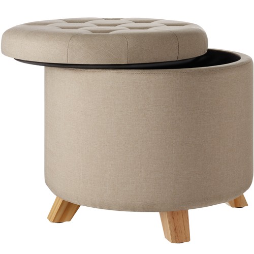 Sitzhocker suna leinenoptik - suna,